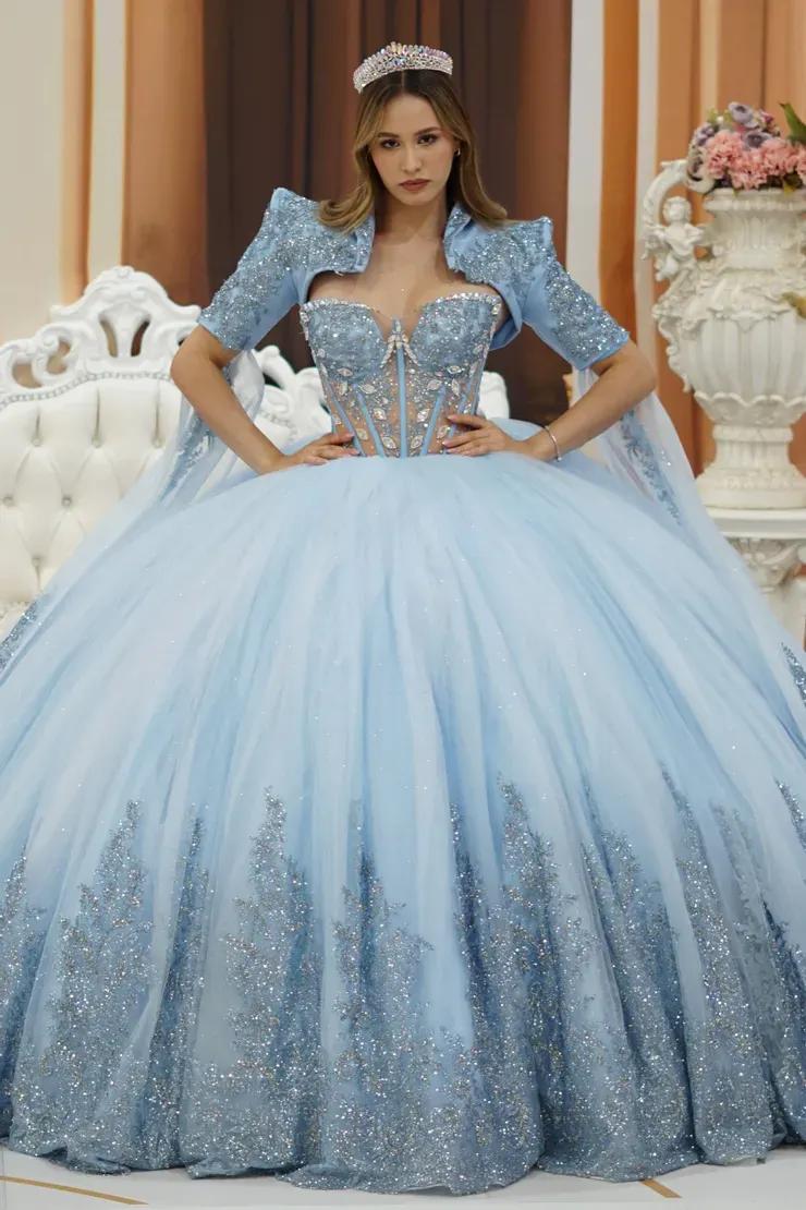 Model wearing a Princesa by Ariana Vara Quinceañera dresses